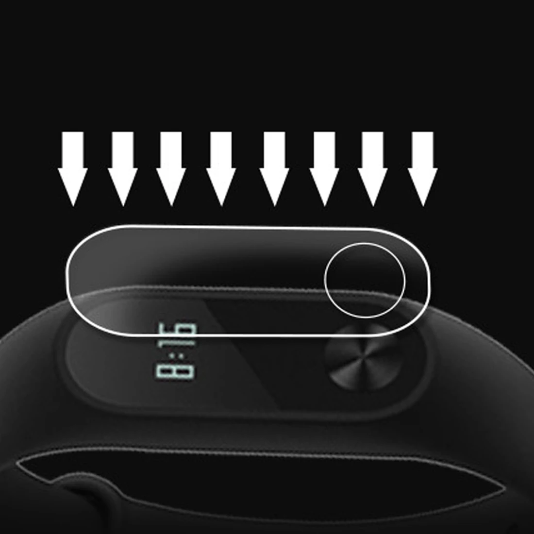 1pcs 9H for Xiaomi Mi Bands 2 Smart Wristband Screen Protector HD Anti-Scratch Protective Film Cover Watch Accessories | Электроника