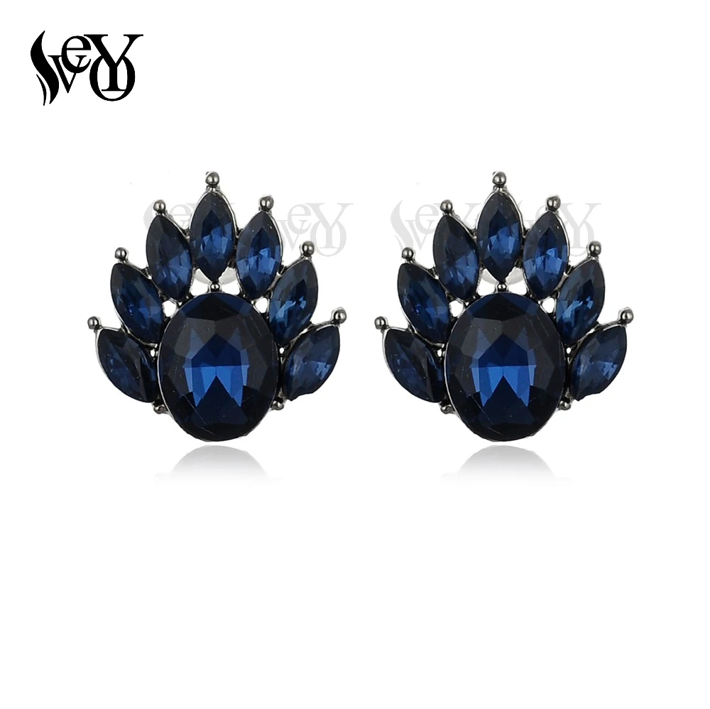 VEYO Flame Crystal Cute Stud Earrings Top Quality Wholesale Fashion Jewelry | Украшения и аксессуары