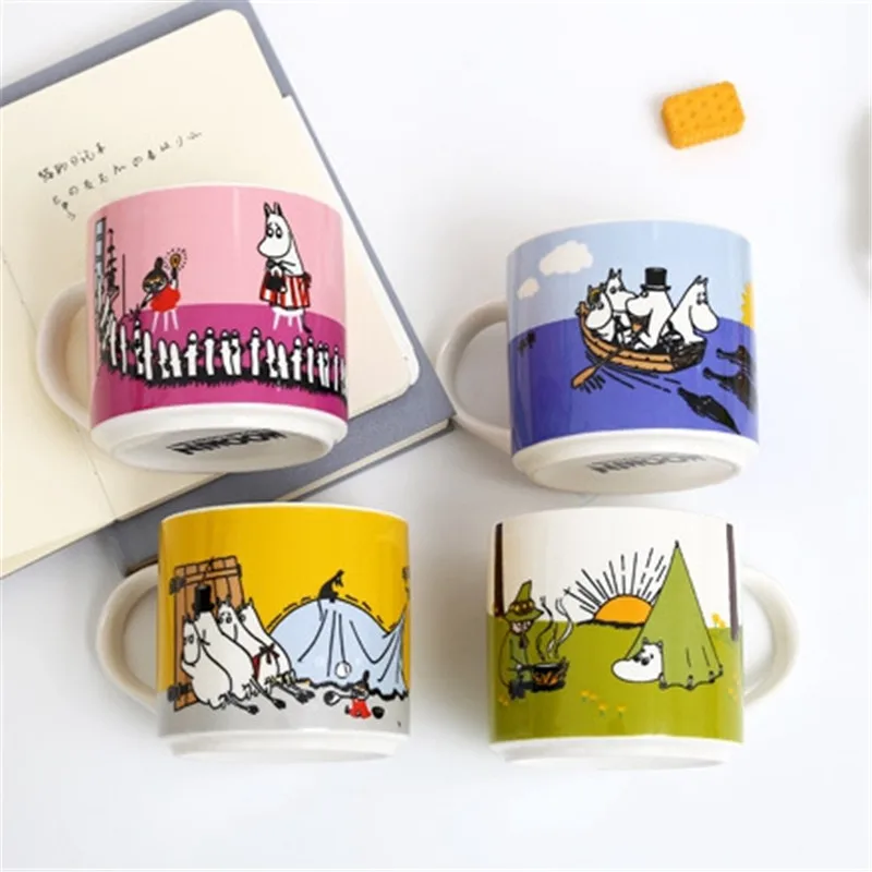 Moomin чашки и кружки Милая керамическая кружка Kubek Termiczny семья Nnamel Mokken подарок для