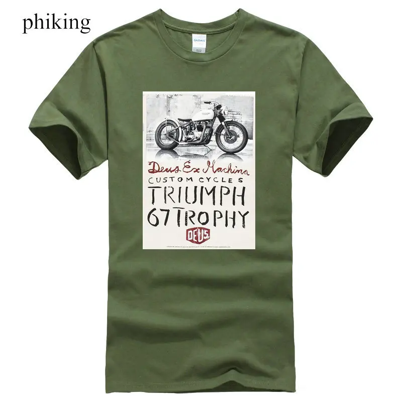 Deus Ex Machina Мужские Триумф трофей Футболка короткий рукав экипаж шеи белый или