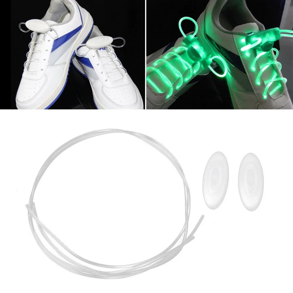 Cool LED Sport Shoe Laces Flash Light Glow Stick Strap Shoelaces Disco Party Club Flat 2018 hot selling Tie shoe | Лампы и освещение