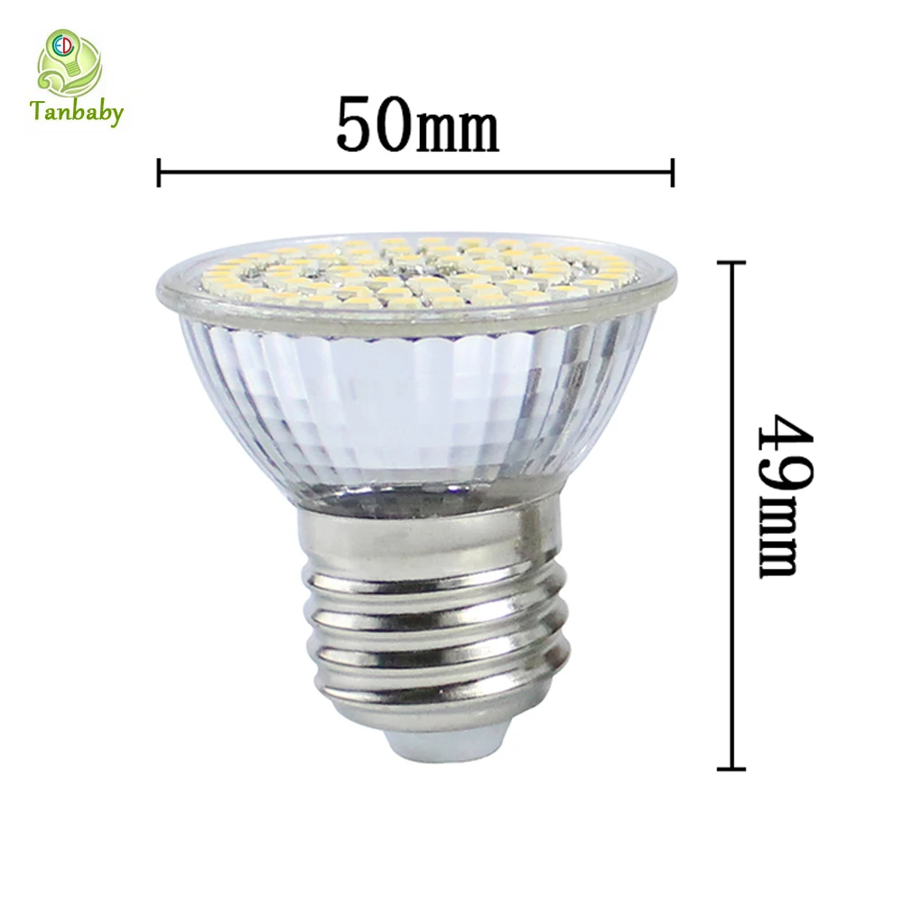 E27 GU10 MR16 точечный Led 60 SMD 3528 стеклянный корпус прожектор AC220V DC12V белый теплый