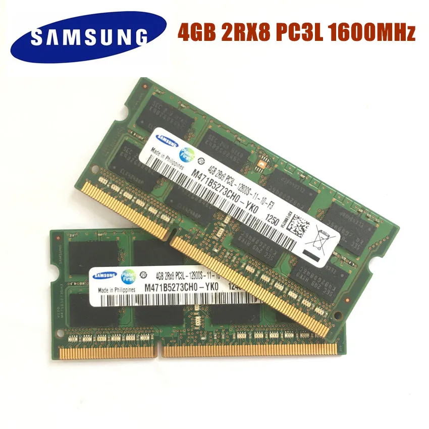 Оригинальный Samsung 4 Гб 1600 МГц DDR3 DDR3L PC3L 12800S память ноутбука г 1 35 в модуль SODIMM