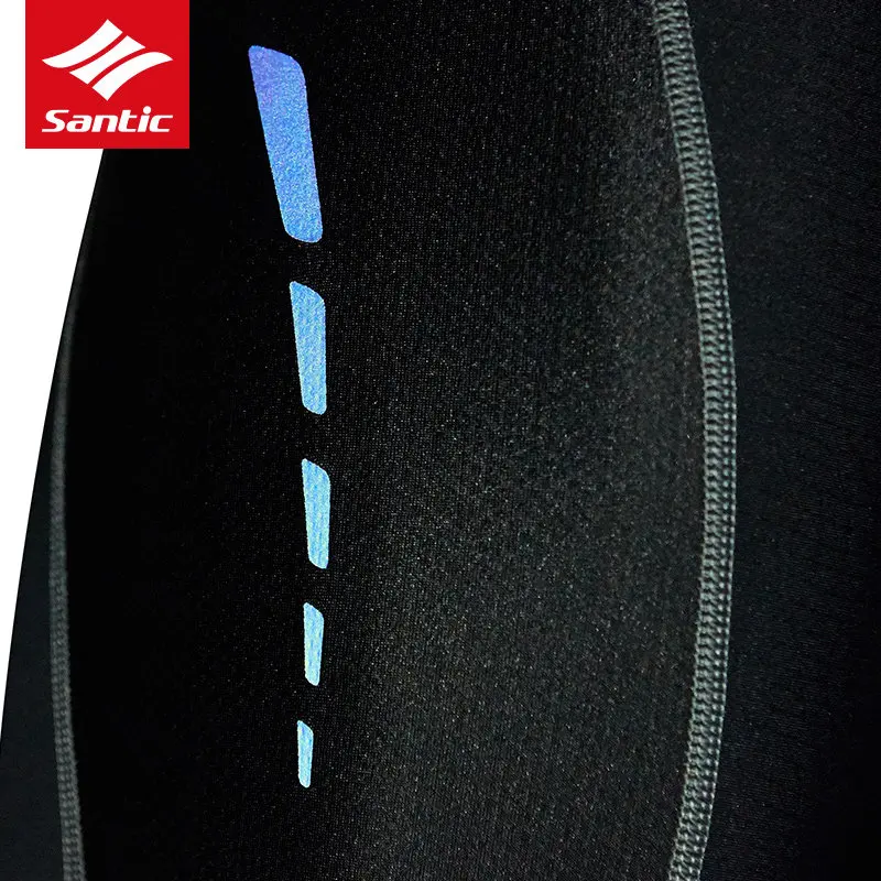 Мужские велосипедные длинные брюки Santic Pro Fit Coolmax 4D Pad противоударные с защитой от