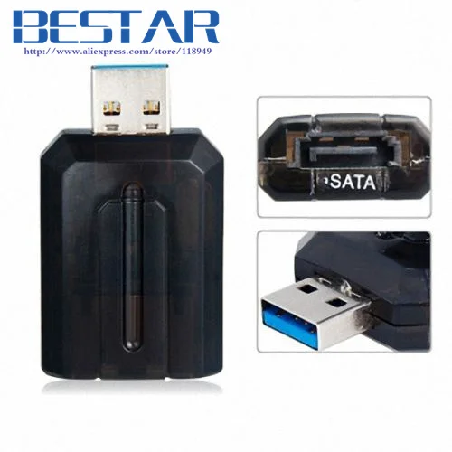 Переходник с USB 3 0 на Внутренний SATA 7 контактов 3G bps для жесткого диска 2 5 дюйма |