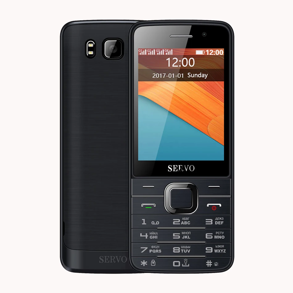 Мобильный телефон SERVO V9500 4 SIM карты 2 8 дюйма 1100 мАч Quad Bluetooth FM радио мобильный с