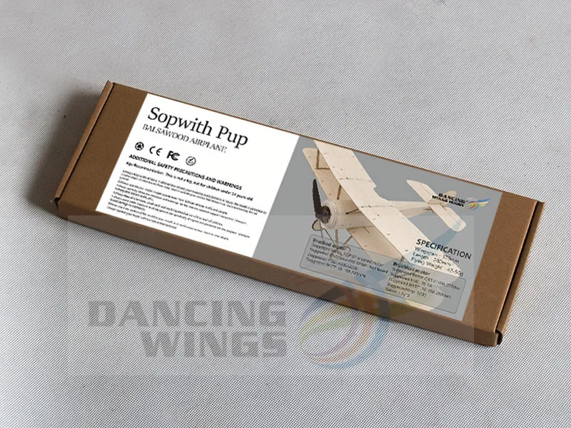 Sopwith Pup RC самолет пробкового дерева 378 мм Warbird Самолет комплект с бесщеточной системой питания Aeromodelling Kit K6