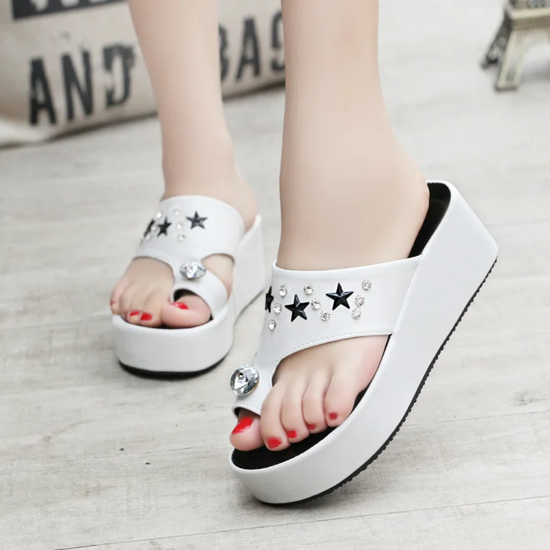 2016 новая весна лето корейского мода сандалии с чистого алмаза носом звезды