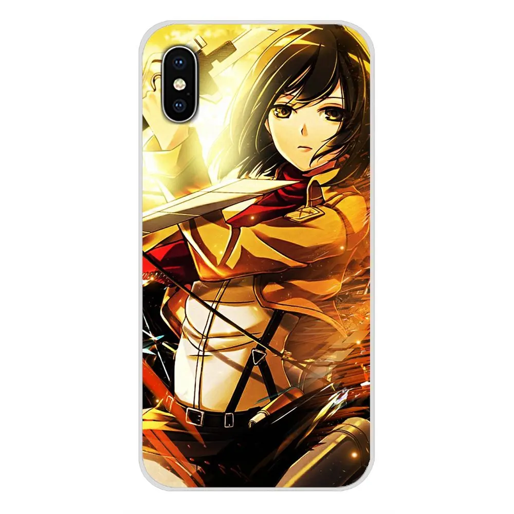 Атака на Титанов Eren Levi Mikasa для Oneplus 3T 5T 6T Nokia 2 3 5 6 8 9 230 3310 1 7 Plus 2017 2018 силиконовый