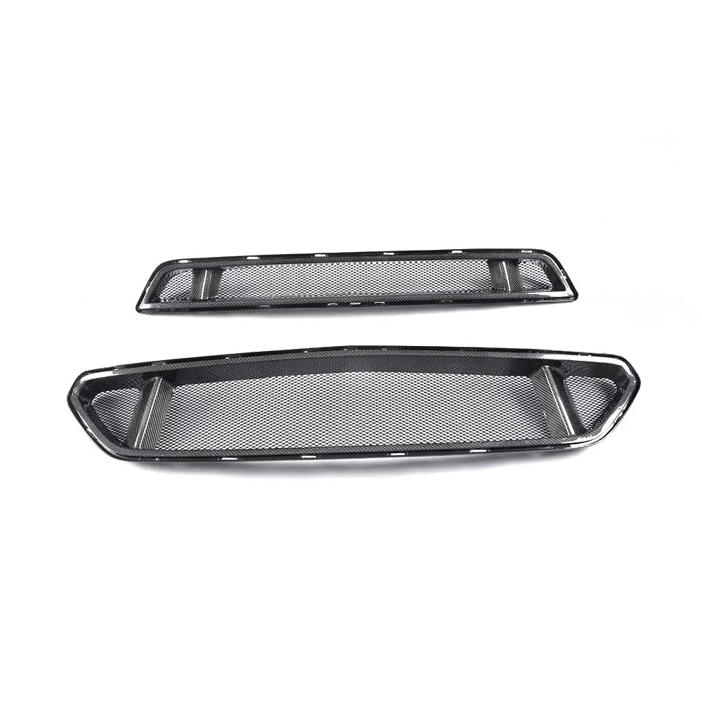 Carbon Fiber Car Front Bumper Honey Mesh Grille Honeycomb Grills For Ford Mustang Car Styling