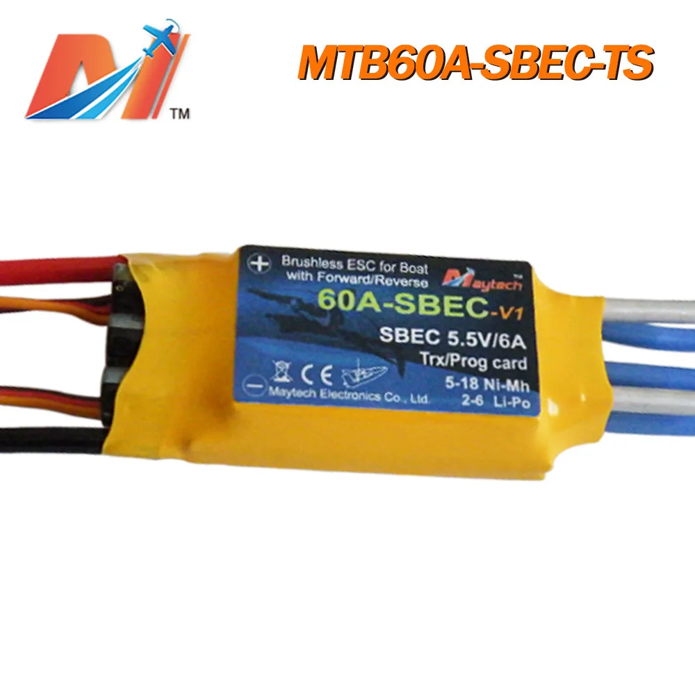Maytech лодочный Электрический двигатель esc 60A 6s стиль автопилот радиоуправляемая