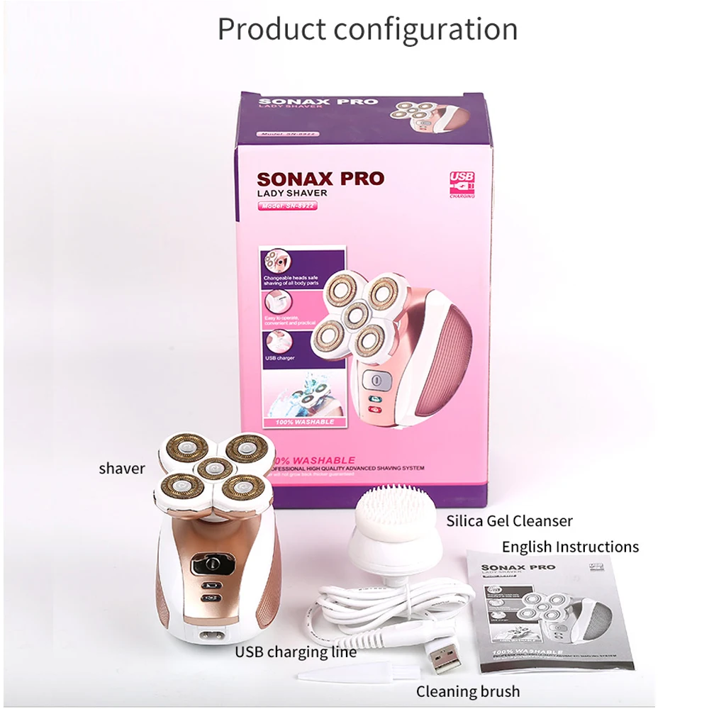 

Electric Epilator wet dry women shaver female Body lady hair removal trimmer epilator for face,bikini,body,leg,underarms