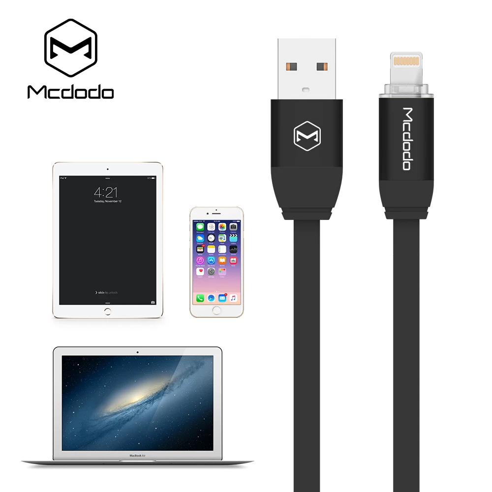 Mcdodo firefly серии lightning кабель для передачи данных со светодиодной 2.1a 1 m iphone6 6s 5S|data