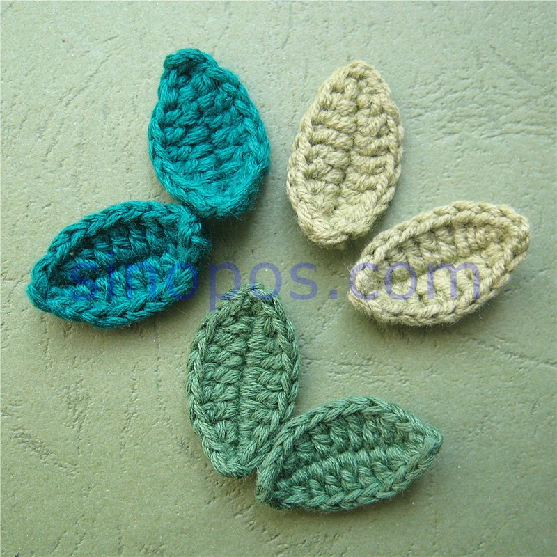 Ручная работа кроше лист 3 см квилтер украшение скрапбук DIY 3D отделка Ремесло