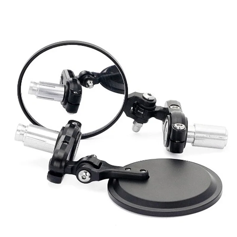 1 Pair Mirror Motorcycle Aluminum Bar End Side Rearview Mirror Universal Motorbike Bike Handlebar Rear View Mirrors
