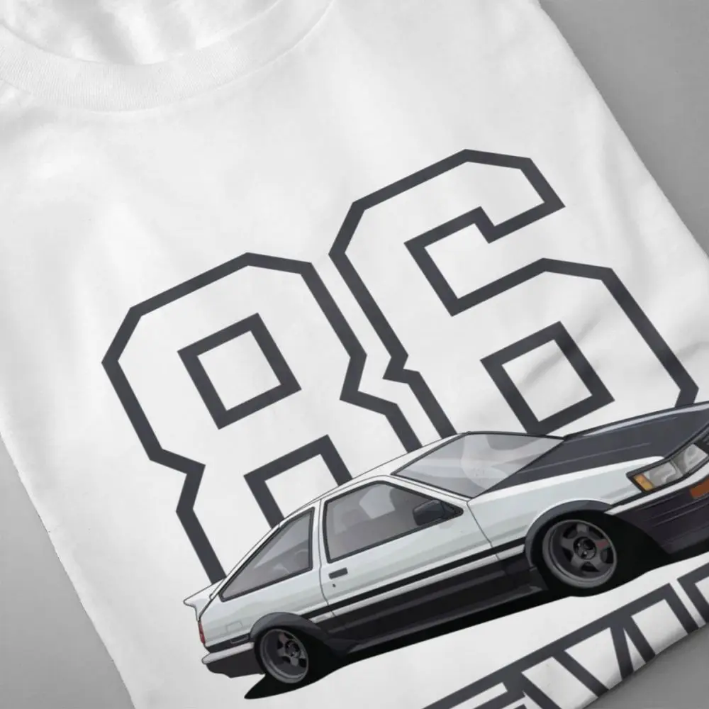 Автомобиля футболка Для мужчин Toyota Corolla AE86 Левин 4AGE Touge 2019 Изделие из хлопка с