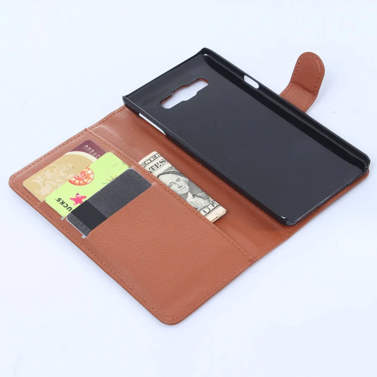 Для samsung Galaxy A7 2015 чехол с личи Роскошный из искусственной кожи для телефона задняя