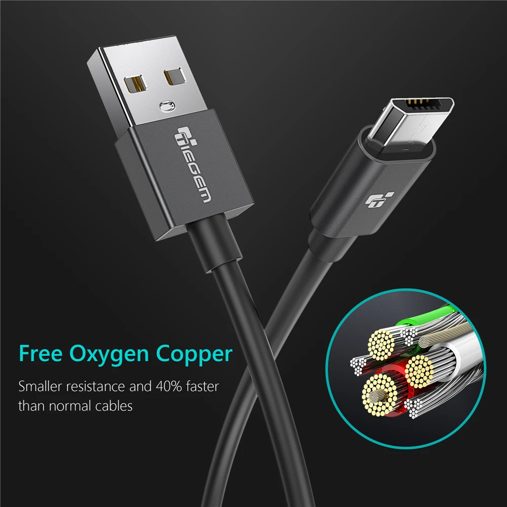 TIEGEM Micro USB Cable 5V2A Fast Charging Data Android Microusb Charger for Samsung Xiaomi Mobile Phone Cables | Мобильные телефоны