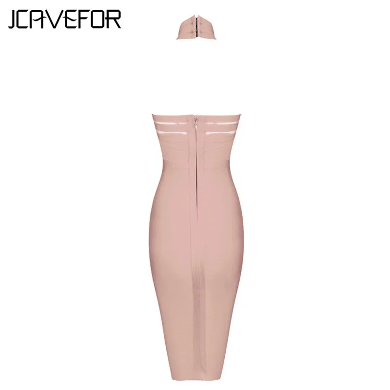 2022 Chic Summer Bandage Dress Women Halter Neck Backless Dresses Sleeveless Slim Sexy Night Club Bodycon Party | Женская одежда