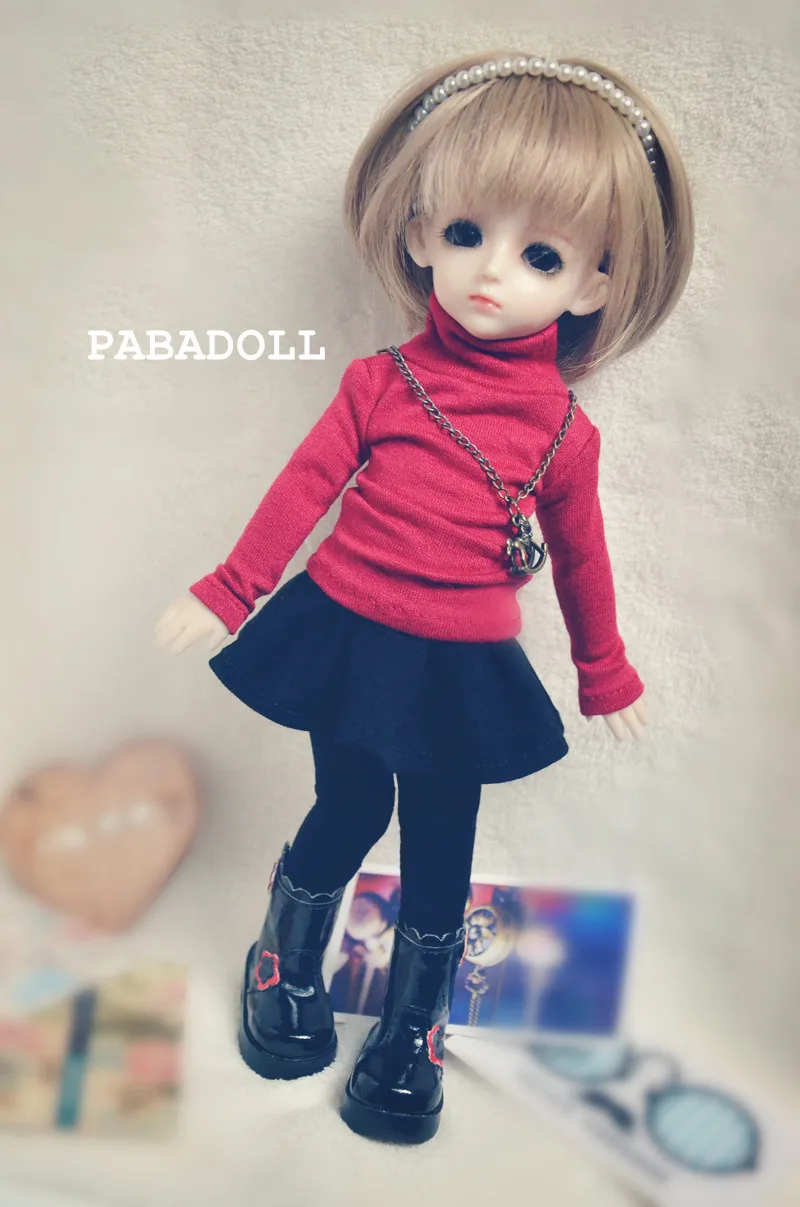 Футболка с высоким воротом для куклы BJD 1/6 YOSD 1/4 MSD 1/3 SD10/13 Одежда SD16 CWB67|doll clothes|for bjd1/3