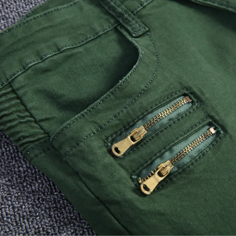 Мотоцикл Для мужчин Джинсы для женщин Rap Байкер проблемных Тощий Классический Slim