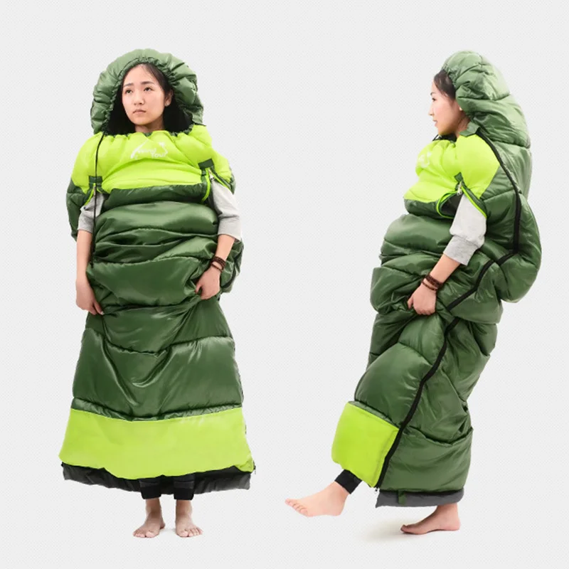 Конверт Тип Открытый Кемпинг спальный мешок Сверхлегкий Водонепроницаемый Путешествия Прогулки хлопок спальный мешок с крышкой