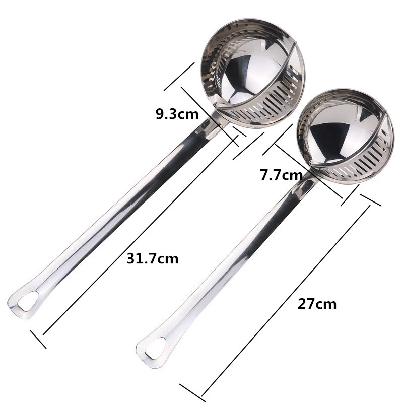 New Kitchen Gadgets 1Pc Removable Stainless Steel Soup Spoon Double Colander Set Cooking Tool Utensils Accessories.Q | Дом и сад