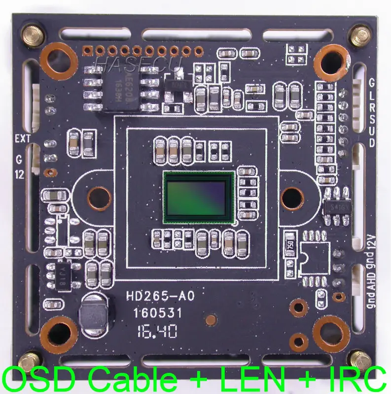 (1080P) Φ/TVI/CVI 1/2.7 &quotPixArt PS5220 CMOS + Nextchip NVP2470 CCTV camera module PCB board кабель OSD 2MP LEN IRC|cctv module|camera