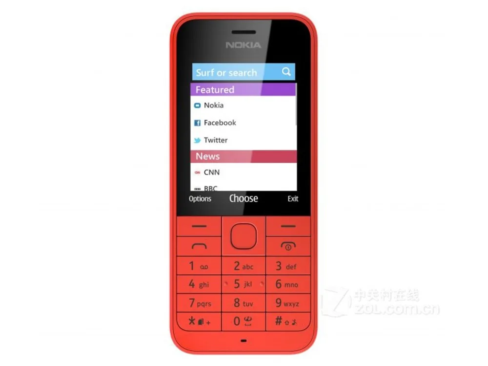 Разблокированный Nokia 220 GSM 2,4 дюймов две sim-карты 2MP камера Bluetooth fm-радио 1100 мАч отремонтированный мобильный телефон