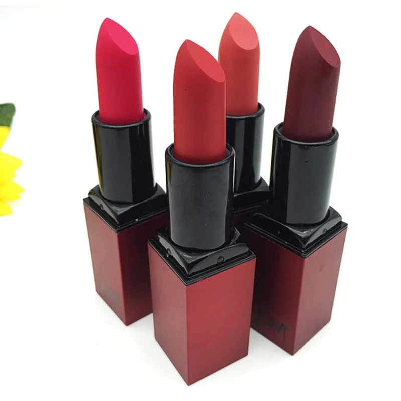 Новый Женская Мода Водонепроницаемый Губная помада бренд длительный batom Mate Rouge