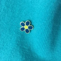 50pcs 10mm cute enamel flower collar pins forget me not masonic ww2 lapel pin and brooches sonvenior badge for the lodge