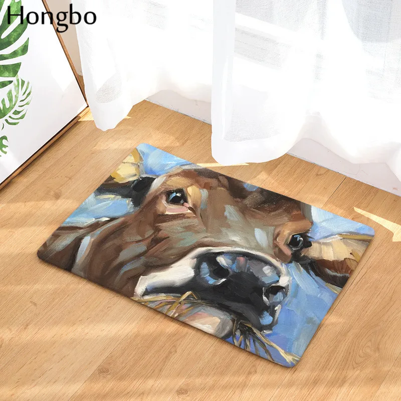 Hongbo Kawaii Animal приветственные напольные коврики Animal Dog Printed ванная комната кухня ковры дверные коврики пол коврики для гостиная Нескользящие