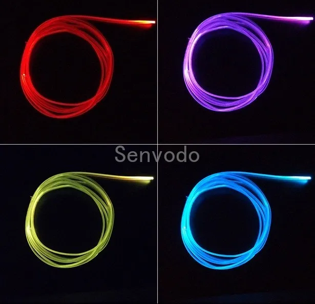 Прозрачный оптоволоконный кабель 5mX для освещения автомобиля диаметр 3 мм|pmma fiber