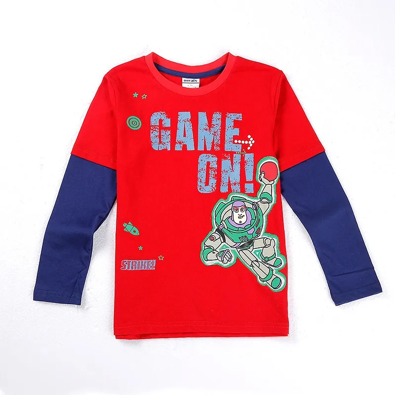 Красный синий белый одежда для мальчиков Детская футболка детские футболки