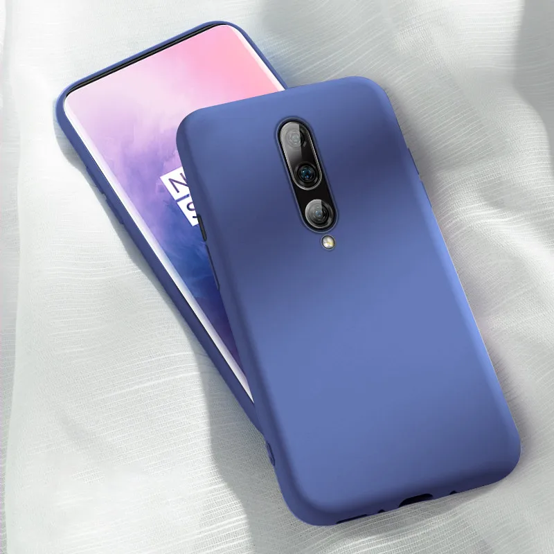 Blue Чехол для oneplus 7 силиконовый чехол для задней панели MOFi oneplus 7 pro global черный синий красный чехол для телефона 1+ 7 противоударный чехол - Цвет: Blue