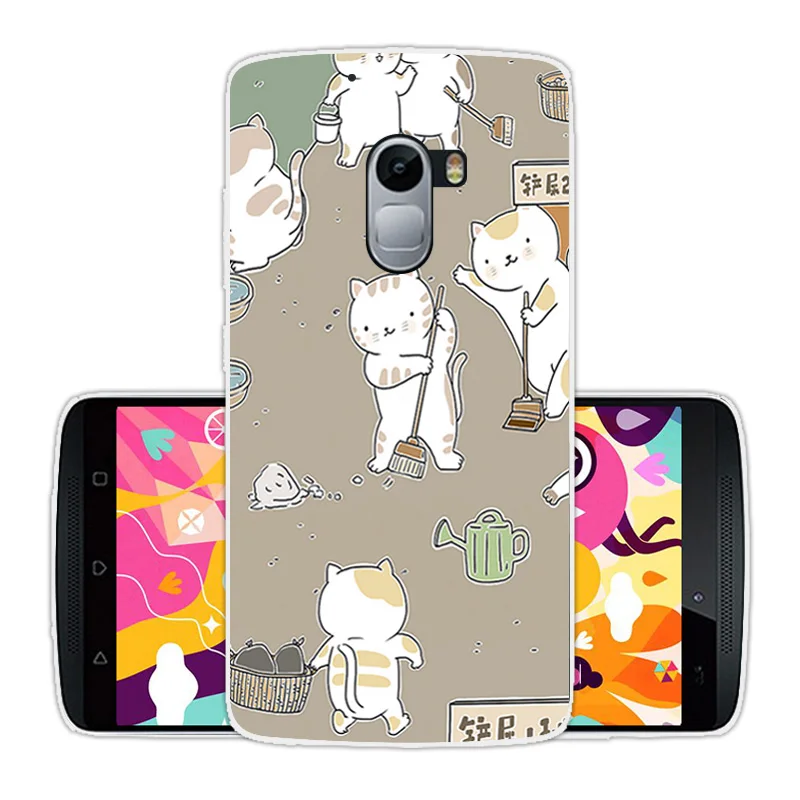 Чехол для Lenovo Vibe K4 Note K 4 CuteCat мягкий тонкий силиконовый чехол из ТПУ A7010/Vibe 5 дюйма