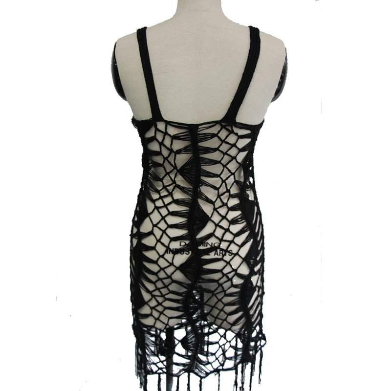 Новинка 2019 летнее пляжное платье накидка купальник для женщин вязанное крючком