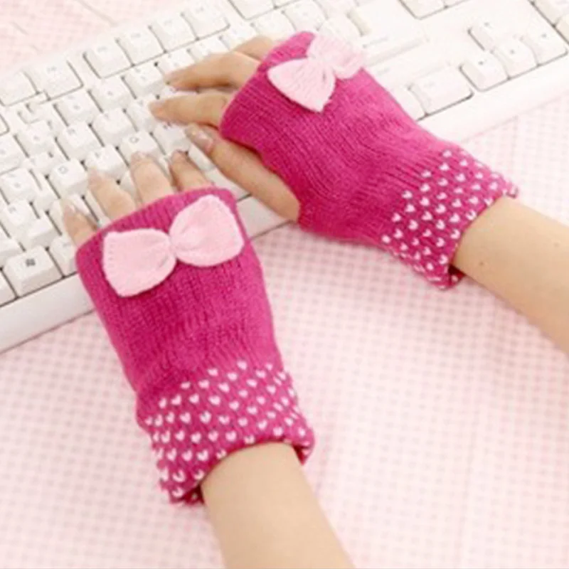 2017 новые модные зимние женские наполовину покрытые мягкие митенки теплые