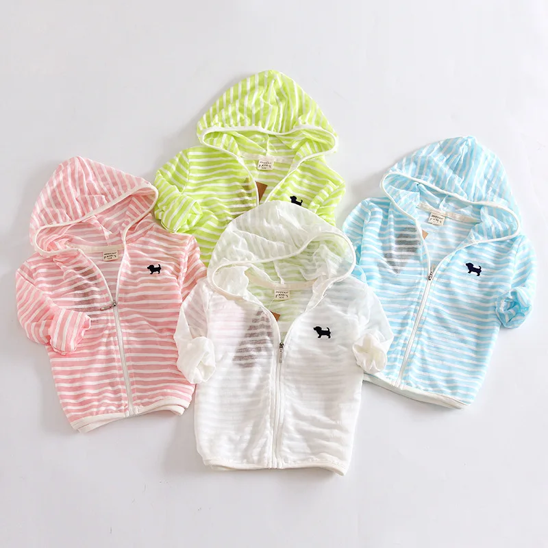 DIIMUU; Новинка; Модная одежда для маленьких мальчиков и девочек; сезон весна-лето; толстовки с капюшоном; одежда для защиты от солнца; Детские повседневные пляжные куртки; пальто
