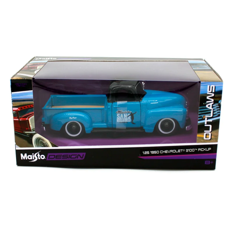 Maisto 1:25 1950 Chevrolet 3100 пикап Переделанный автомобиль винтажные автомобили литые