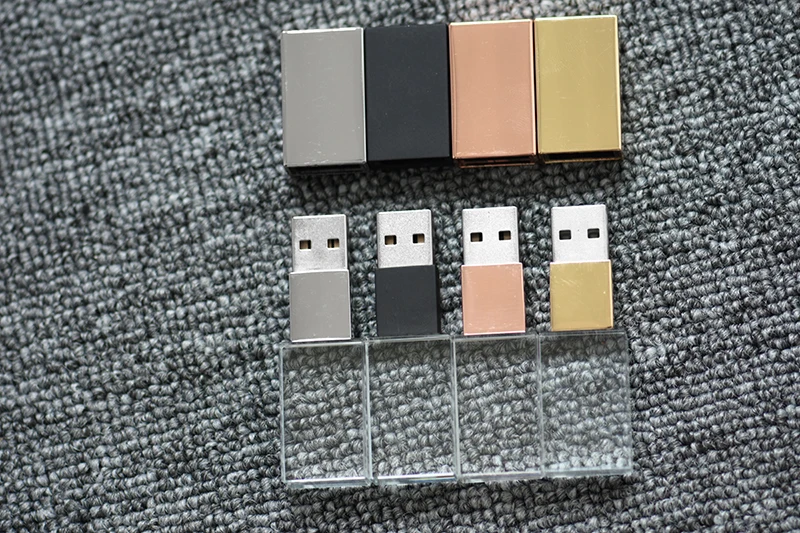 SHANDIAN Кристальный usb палочки 3D Распечатать собственный логотип 4 Гб 16GGB флеш-накопитель USB 32 GB 64 GB прозрачное стекло(за 10 шт логотип
