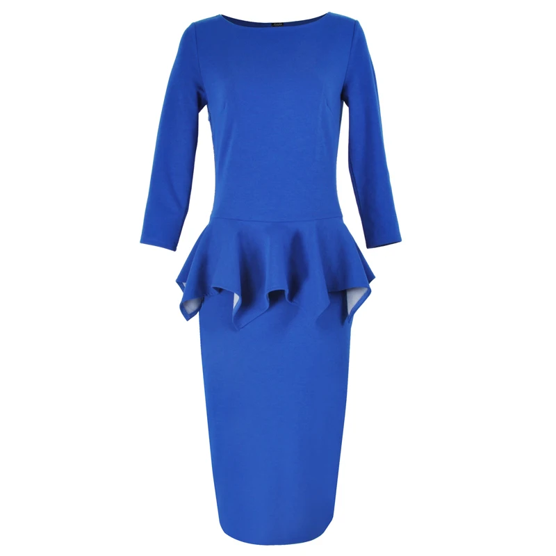 Осень Зима Dress Bodycon Упругие Женщины Рябить Карандаш Платья Офис Формальной Elegent