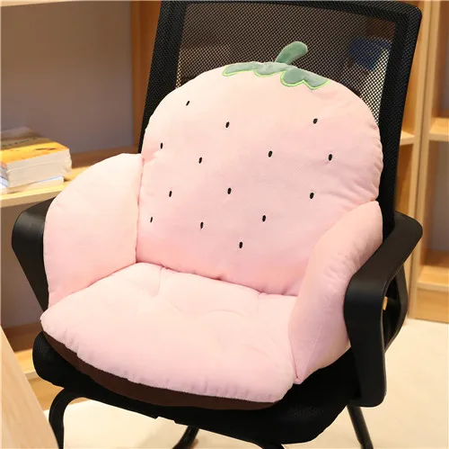 Strawberry Милые Мультяшные динозавры, Хаски, клубника, морковка, кактус, плюшевые подушки, Напольное сиденье, диван, игрушка, подушка, кукла для детей, подарки для девочек - Цвет: Strawberry