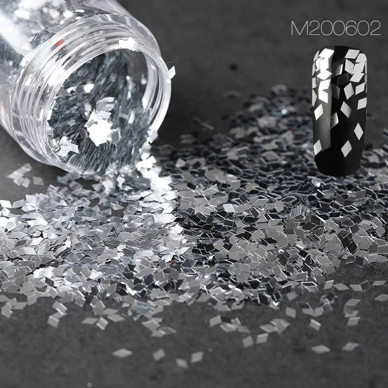 ROSALIND блестящая Пыль для ногтей ромбовидная пудра с пайетками 1 коробка украшения