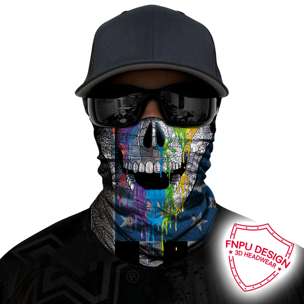 Model 7 Face Shield BJMOTO тренд мотоциклетная ветрозащитная бандана шарф Волшебная многофункциональная полумаска для лица Балаклавы сноуборд шейный шапки, шарфы - Цвет: Model 7 Face Shield