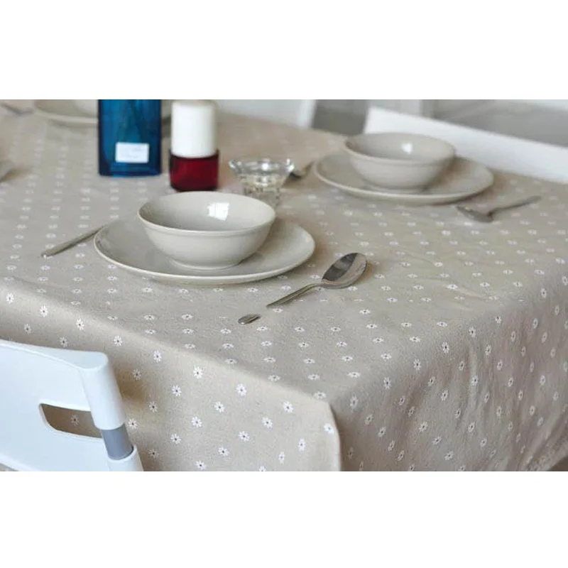 Простой современный тканый домашний текстиль скатерти для кафе Обложка высокое