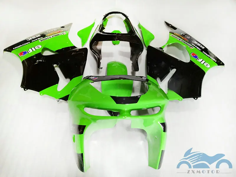 Набор обтекателей для мотоциклов ZX 6R ZX636 98 99 Зеленый и черный | Автомобили
