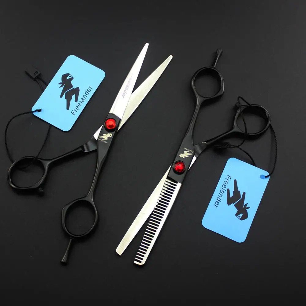 

6 "острое лезвие профессиональные ножницы секатор для стрижки волос Парикмахерские ножницы Makas Парикмахерские ножницы черная ручка