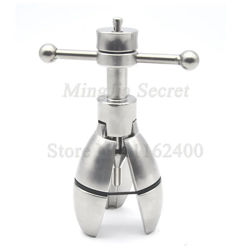 Sex Shop Stainless Steel Stretching Anal Dilator with Lock Anus Expanding Chastity Device Butt Plug Toys For Women Men | Красота и