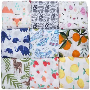 Подгузники из муслина, хлопковые детские пеленки, детские одеяла, банное полотенце для новорожденного, марлевые детские спальные мешки, аксессуары для детской кровати, накидка на коляску